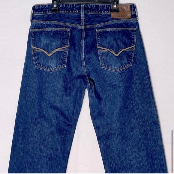 Guess Med Wash Lincoln Slim Straight Jeans 36 - Picture 12 of 14
